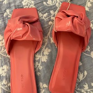 Woman’s sandals , brand BY FAR, size8 in pink peach color